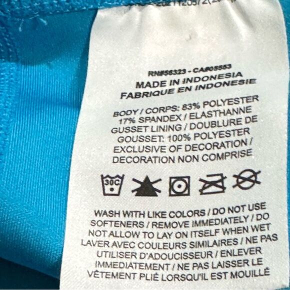 Nike Dri Fit Light Blue Athletic Leggings Women’s XL - Picture 3 of 3